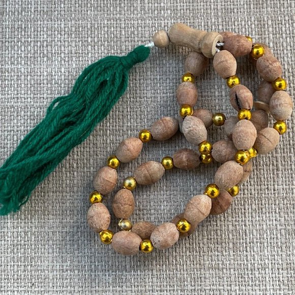 Handmade Religious Prayer Tasbeeh Brown Real wood Beads Pray Beads Lot of 2 - Picture 8 of 10